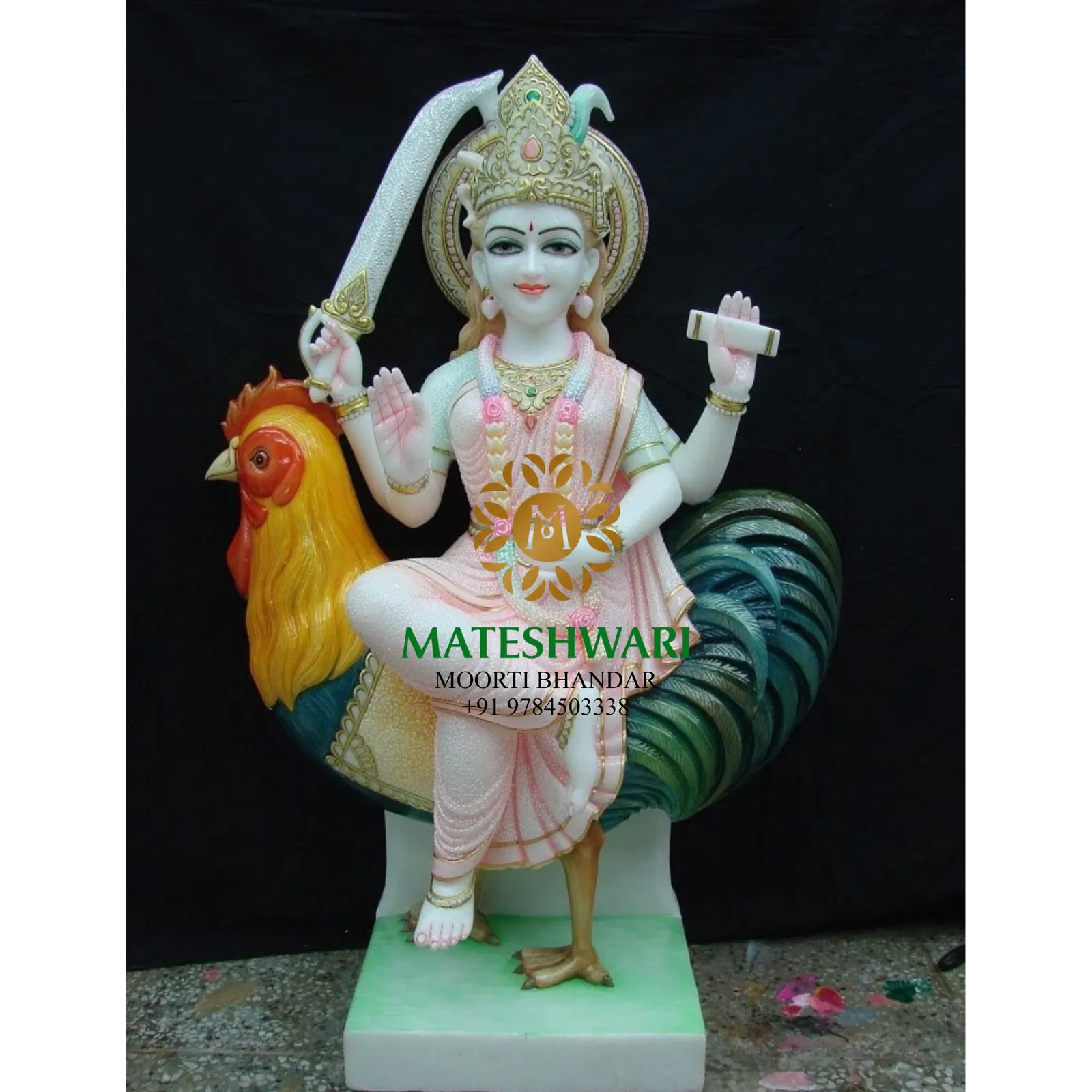 Bahuchara Mata Marble Murti